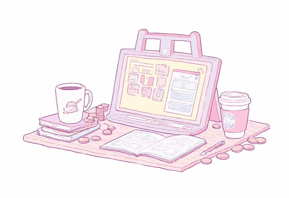 出会い系サイトの料金とポイント制のイメージイラスト