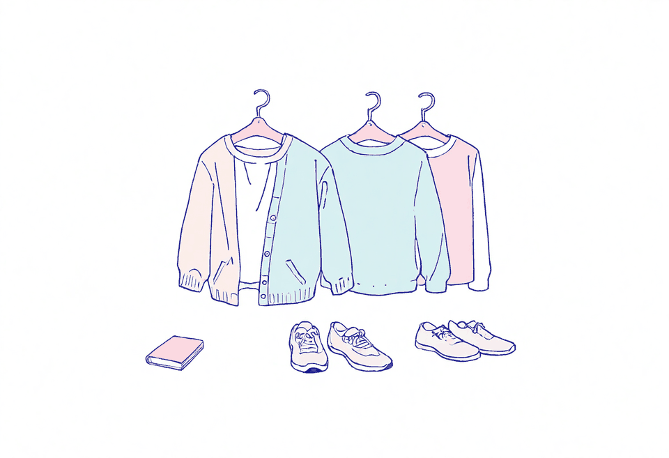 清潔感のある服装のイメージイラスト